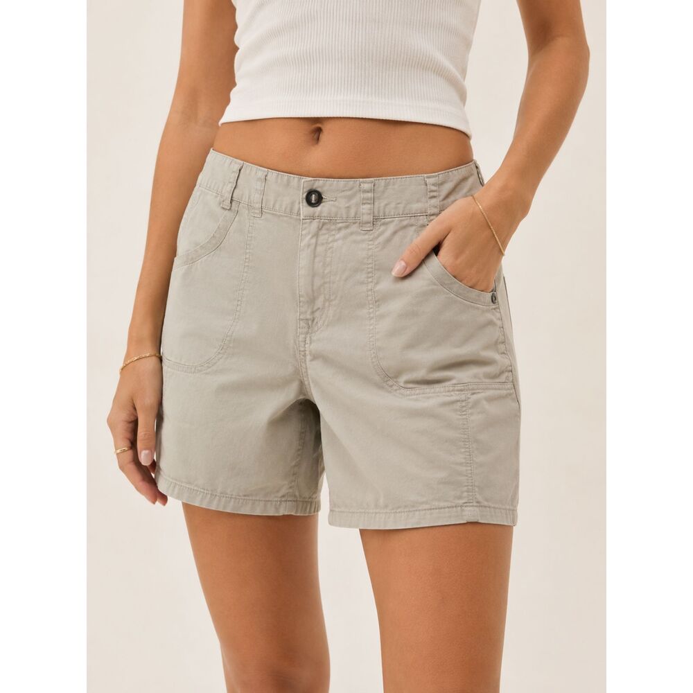 Aventura Organic Cotton Khaki Utility Hiking Shorts Women's Size 10 Stretch